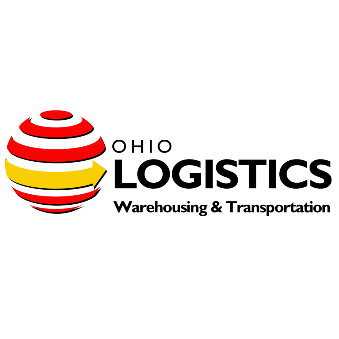 Ohio Logistics logo with red and yellow globe and black text.