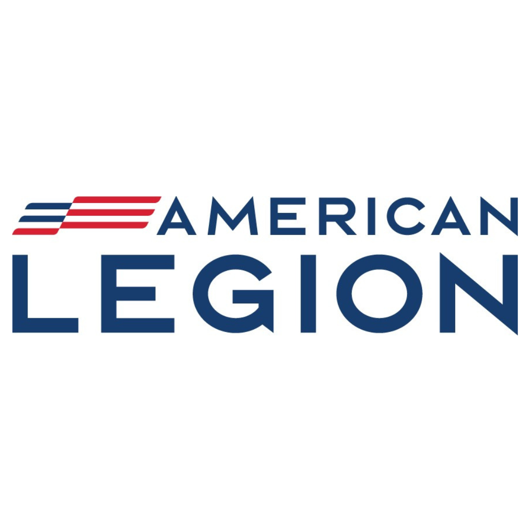 The American Legion logo with red, white, and blue colors.